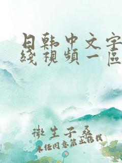 日韩中文字幕在线视频一区