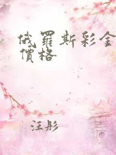 俄罗斯彩金项链价格