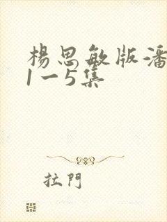 杨思敏版潘金莲1一5集