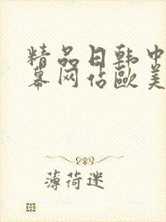 精品日韩中文字幕网站欧美