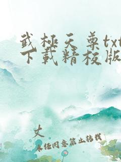 武极天尊txt下载精校版