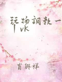 玩物调教一视频丨vk