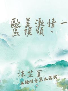 欧美激情一区二区视频丶