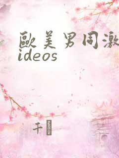 欧美男同激情videos