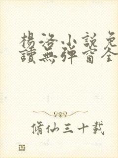 杨洛小说免费阅读无弹窗全文