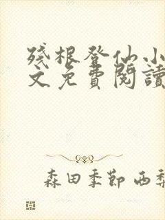 残根登仙小说全文免费阅读