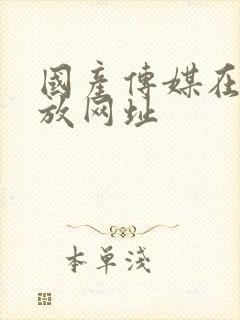 国产传媒在线播放网址