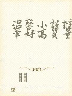 温馨小说推荐文笔好高质量完结