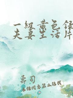 一级黄色录像片夫妻生活片