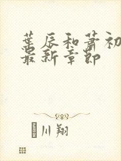 叶辰和萧初然的最新章节