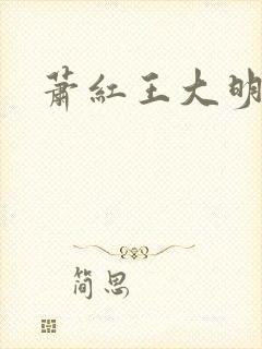 萧红王大明小说