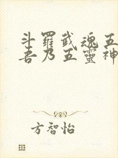 斗罗武魂五灵锁吾乃五灵神王