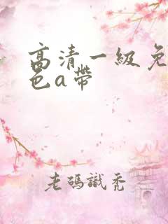 高清一级免费黄色a带