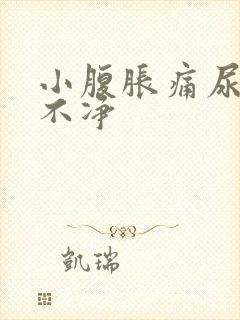 小腹胀痛尿频尿不净