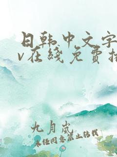 日韩中文字幕av在线免费播放