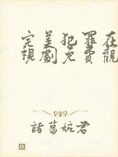 完美犯罪在线电视剧免费观看