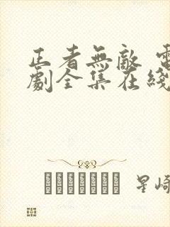 正者无敌 电视剧全集在线看