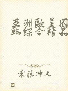 亚洲欧美国产日韩综合精品的在线