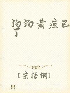 狗狗黄疸已经退了