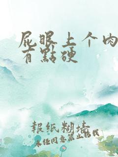 屁眼上个肉疙瘩有点硬