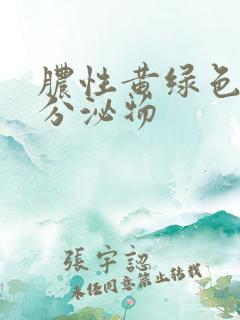 脓性黄绿色尿道分泌物