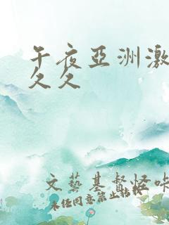 午夜亚洲激情久久久