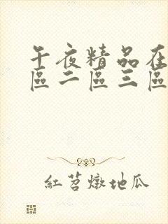 午夜精品在线一区二区三区