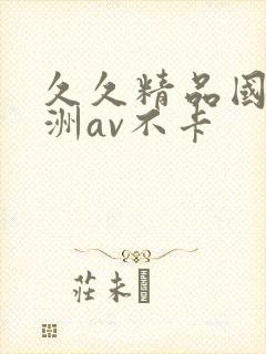 久久精品国产亚洲av不卡