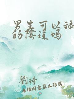 男生可以舔女生的阴道吗