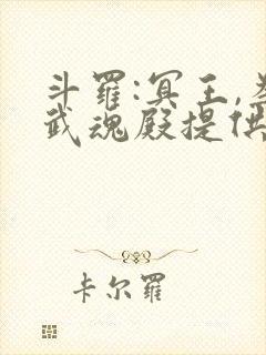 斗罗:冥王,为武魂殿提供神级武魂