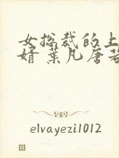 女总裁的上门女婿 叶凡唐若雪