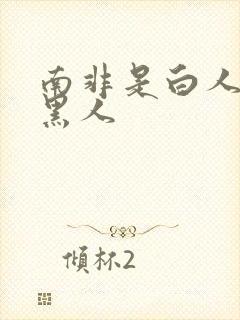 南非是白人还是黑人