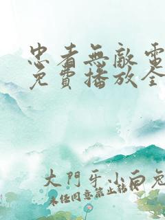 忠者无敌电视剧免费播放全集高清