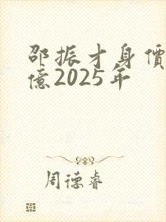 邵振才身价多少亿2025年