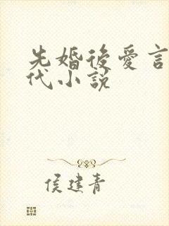 先婚后爱言情现代小说
