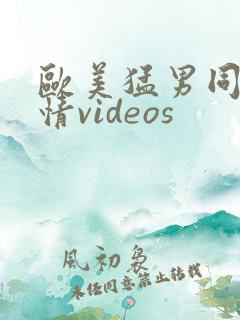 欧美猛男同志激情videos