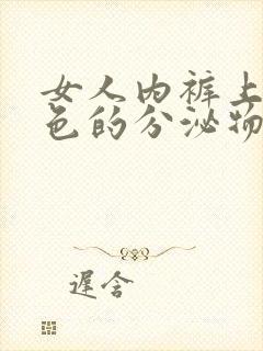 女人内裤上有黄色的分泌物,有腥臭味