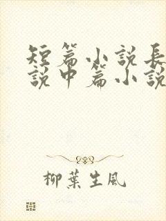 短篇小说长篇小说中篇小说的字数