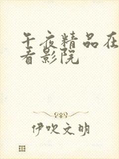 午夜精品在线观看影院