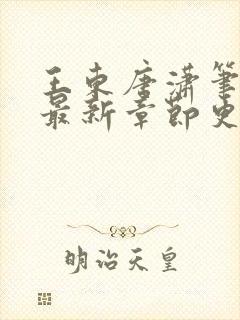 王东唐潇笔趣阁最新章节更新情况