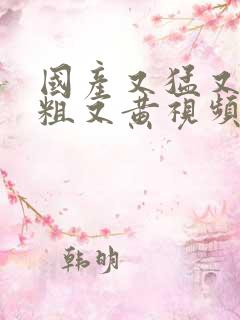 国产又猛又爽又粗又黄视频