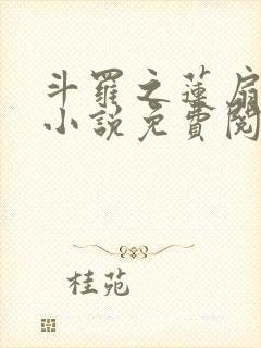 斗罗之莲扇斗罗小说免费阅读