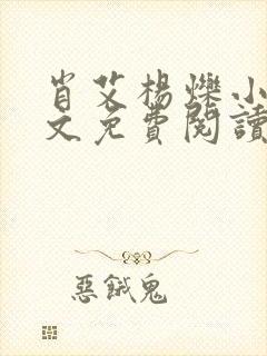 肖艾杨烁小说全文免费阅读笔趣阁