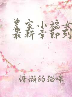 农家小福女小说最新章节列表