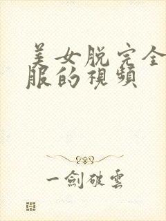 美女脱完全部衣服的视频