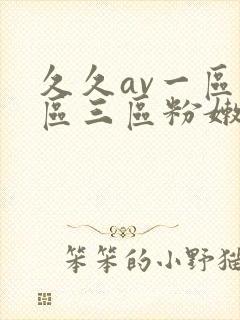 久久av一区二区三区粉嫩