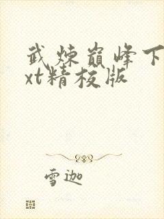 武炼巅峰下载txt精校版