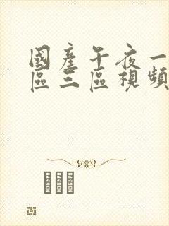 国产午夜一区二区三区视频