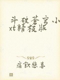 斗破苍穹小说txt精校版