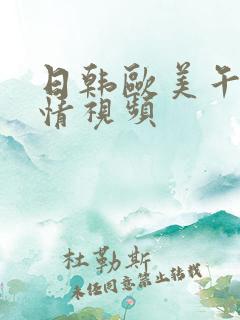 日韩欧美午夜激情视频